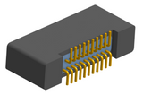 NK-2B2-021-225-0000 - Nano-miniature D-shaped vertical surface board mount (SMT) connector with mounting holes, 2 rows with 21 contacts, and no hardware. (Receptacle)