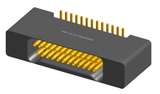 NK-2B2-025-225-0000-010 - Nano-miniature D-shaped vertical surface board mount (SMT) connector with mounting holes, 2 rows with 25 contacts, and no hardware. (Receptacle)