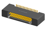 NK-2B2-031-225-0000-010 - Nano-miniature D-shaped vertical surface board mount (SMT) connector with mounting holes, 2 rows with 31 contacts, and no hardware. (Receptacle)