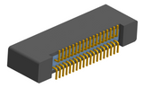 NK-2B2-037-225-0000 - Nano-miniature D-shaped vertical surface board mount (SMT) connector with mounting holes, 2 rows with 37 contacts, and no hardware. (Receptacle)