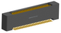 NK-2B4-051-225-0000 - Nano-miniature D-shaped vertical surface board mount (SMT) connector with mounting holes, 2 rows with 51 contacts, and no hardware. (Receptacle)