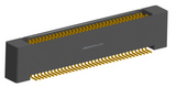 NK-2B2-069-228-0000 - Nano-miniature D-shaped vertical surface board mount (SMT) connector with mounting holes, 2 rows with 69 contacts, and no hardware. (Receptacle)