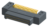 NK-2C4-037-128-0000 - Nano-miniature D-shaped horizontal surface board mount (SMT) connector with mounting holes, 2 rows with 37 contacts, and no hardware. (Plug)