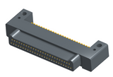 NK-2C4-051-128-0000 - Nano-miniature D-shaped horizontal surface board mount (SMT) connector with mounting holes, 2 rows with 51 contacts, and no hardware. (Plug)