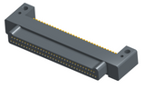 NK-2C5-065-125-0000 - Nano-miniature D-shaped horizontal surface board mount (SMT) connector with mounting holes, 2 rows with 65 contacts, and no hardware. (Plug)