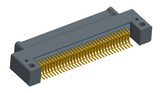 NK-2C5-065-125-0000 - Nano-miniature D-shaped horizontal surface board mount (SMT) connector with mounting holes, 2 rows with 65 contacts, and no hardware. (Plug)