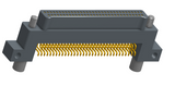 NK-2C5-065-128-JC00 - Nano-miniature D-shape horiztonal surface board mount connector with mounting ears & holes, 2 rows with 65 contacts, and no hardware. (Plug)