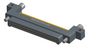 NK-2C4-065-128-JC00 - Nano-miniature D-shape horiztonal surface board mount connector with mounting ears & holes, 2 rows with 65 contacts, and no hardware. (Plug)