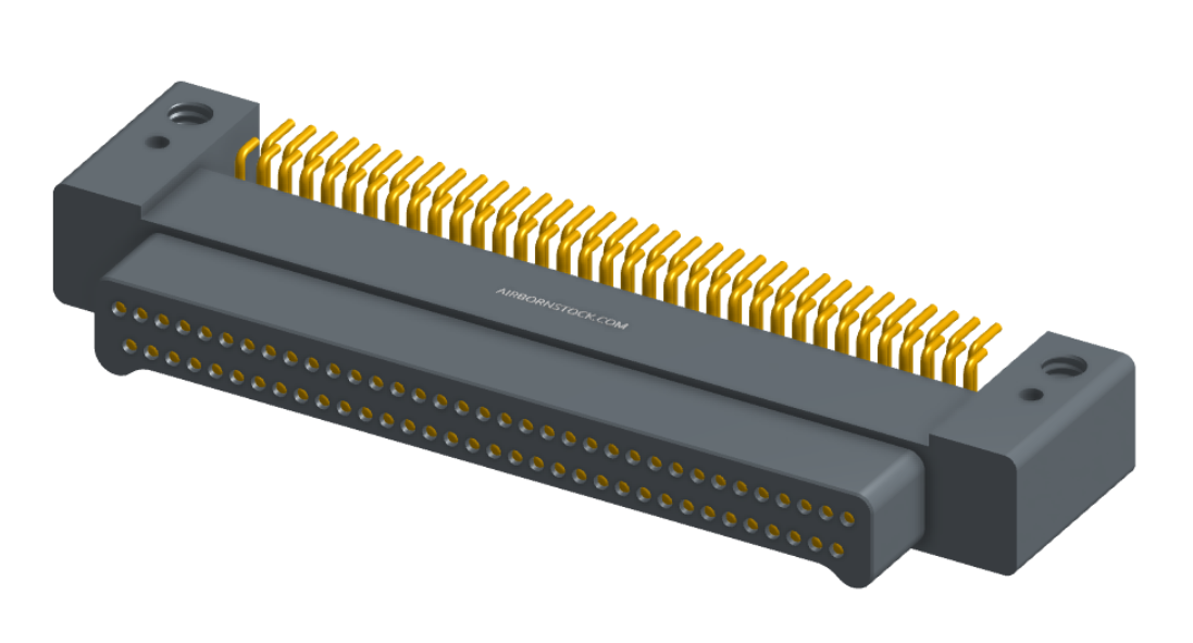 NK-2C5-069-128-0000 - Nano-miniature D-shaped horizontal surface board mount (SMT) connector with mounting holes, 2 rows with 69 contacts, and no hardware. (Plug)