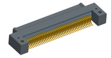 NK-2C5-085-125-0000 - Nano-miniature D-shaped horizontal surface board mount (SMT) connector with mounting holes, 2 rows with 85 contacts, and no hardware. (Plug)