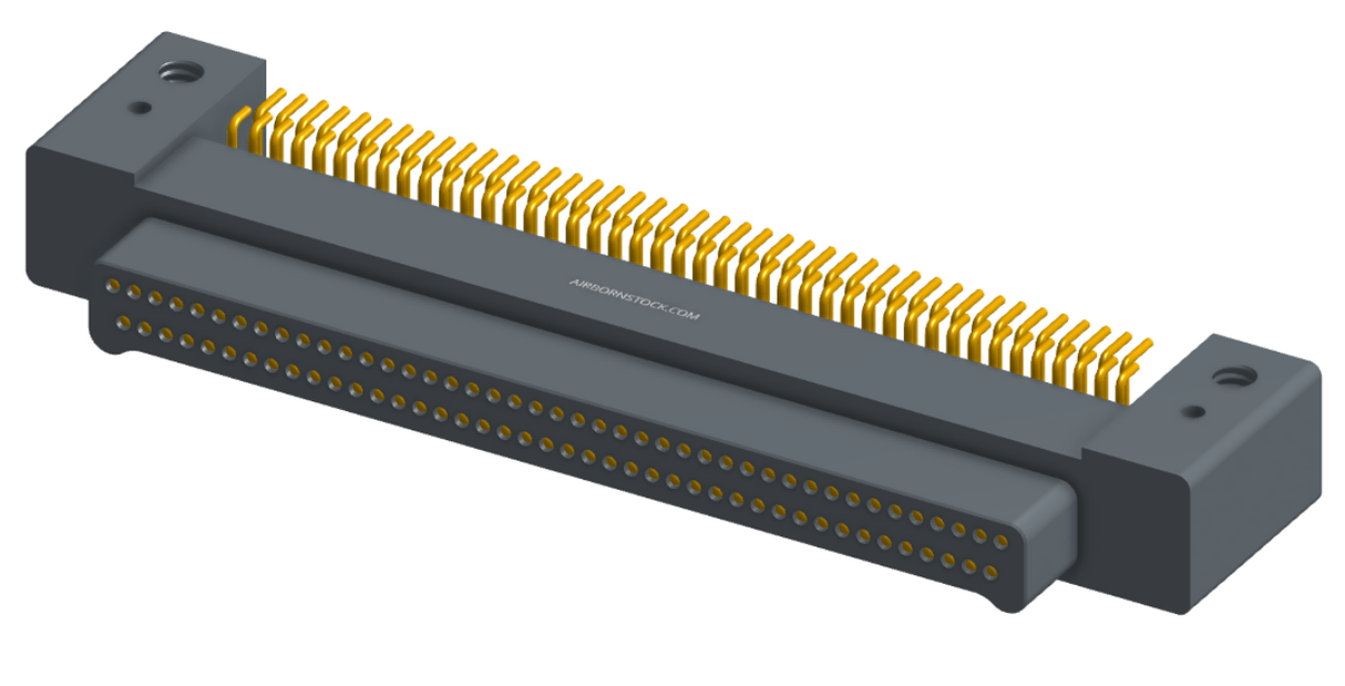 NK-2C5-085-125-0000 - Nano-miniature D-shaped horizontal surface board mount (SMT) connector with mounting holes, 2 rows with 85 contacts, and no hardware. (Plug)