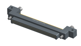 NK-2C5-085-128-JC00 - Nano-miniature D-shape horiztonal surface board mount connector with mounting ears & holes, 2 rows with 85 contacts, and no hardware. (Plug)