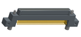 NK-2C5-091-125-JC00 - Nano-miniature D-shape horiztonal surface board mount connector with mounting ears & holes, 2 rows with 91 contacts, and no hardware. (Plug)