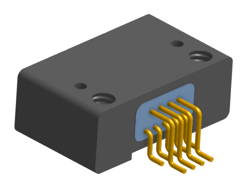 NK-2D5-009-225-0000 - Nano-miniature D-shaped horizontal surface board mount (SMT) connector with mounting holes, 2 rows with 9 contacts, and no hardware. (Receptacle)