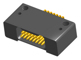 NK-2D3-015-228-0000 - Nano-miniature D-shaped horizontal surface board mount (SMT) connector with mounting holes, 2 rows with 15 contacts, and no hardware. (Receptacle)