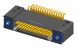 NK-2D3-031-228-TH00 - Nano-miniature D-shaped horizontal surface board mount (SMT) connector with mounting holes, 2 rows with 31 contacts, and threaded holes for attachment hardware. (Receptacle)