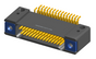 NK-2D4-031-228-TH00 - Nano-miniature D-shaped horizontal surface board mount (SMT) connector with mounting holes, 2 rows with 31 contacts, and threaded holes for attachment hardware. (Receptacle)