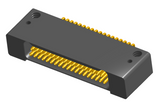 NK-2D2-037-228-0000 - Nano-miniature D-shaped horizontal surface board mount (SMT) connector with mounting holes, 2 rows with 37 contacts, and no hardware. (Receptacle)