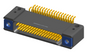 NK-2D4-037-225-TH00 - Nano-miniature D-shaped horizontal surface board mount (SMT) connector with mounting holes, 2 rows with 37 contacts, and threaded holes for attachment hardware. (Receptacle)