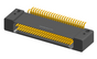 NK-2D4-051-225-0000 - Nano-miniature D-shaped horizontal surface board mount (SMT) connector with mounting holes, 2 rows with 51 contacts, and no hardware. (Receptacle)