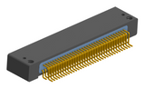NK-2D2-069-225-0000 - Nano-miniature D-shaped horizontal surface board mount (SMT) connector with mounting holes, 2 rows with 69 contacts, and no hardware. (Receptacle)
