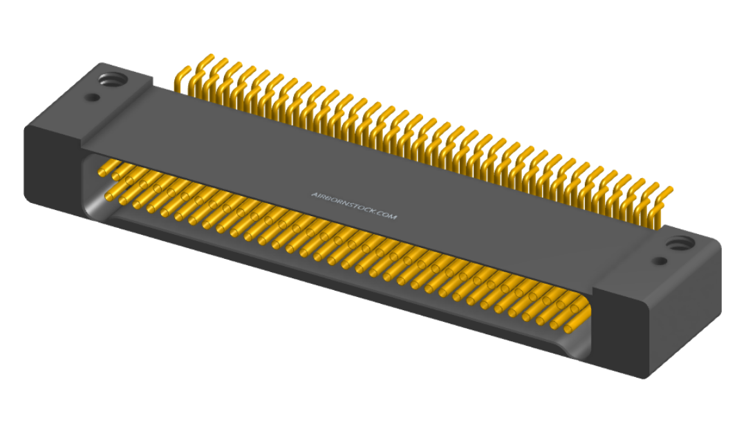NK-2D2-069-225-0000 - Nano-miniature D-shaped horizontal surface board mount (SMT) connector with mounting holes, 2 rows with 69 contacts, and no hardware. (Receptacle)