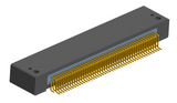 NK-2D3-091-225-0000 - Nano-miniature D-shaped horizontal surface board mount (SMT) connector with mounting holes, 2 rows with 91 contacts, and no hardware. (Receptacle)
