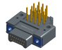 NK-2E4-015-325-TH00 - Nano-miniature D-shaped right angle plated through hole (PTH) board mount connector with mounting holes, 2 rows with 15 contacts, and no hardware. (Plug)