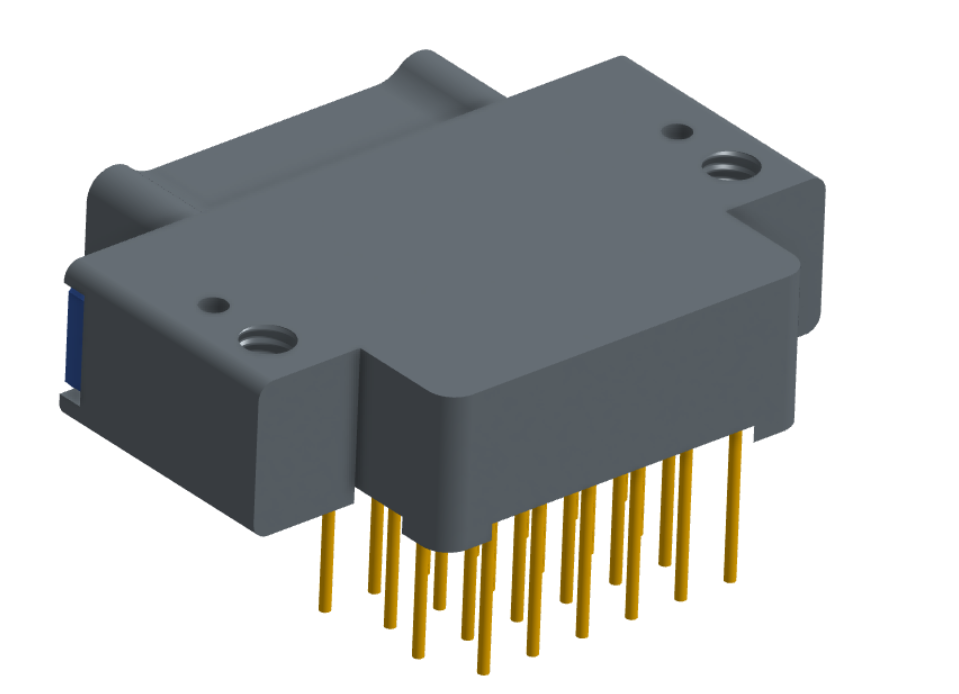 NK-2E2-025-325-TH00 - Nano-miniature D-shaped right angle plated through hole (PTH) board mount connector with mounting holes, 2 rows with 25 contacts, and no hardware. (Plug)