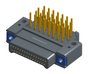 NK-2E4-031-325-TH00 - Nano-miniature D-shaped right angle plated through hole (PTH) board mount connector with mounting holes, 2 rows with 31 contacts, and no hardware. (Plug)