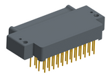NK-2E2-051-335-0000 - Nano-miniature D-shaped right angle plated through hole (PTH) board mount connector with mounting holes, 2 rows with 51 contacts, and no hardware. (Plug)