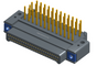 NK-2E4-051-325-TH00 - Nano-miniature D-shaped right angle plated through hole (PTH) board mount connector with mounting holes, 2 rows with 51 contacts, and no hardware. (Plug)
