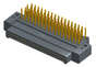 NK-2E4-069-335-0000 - Nano-miniature D-shaped right angle plated through hole (PTH) board mount connector with mounting holes, 2 rows with 69 contacts, and no hardware. (Plug)