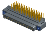 NK-2E2-069-325-TH00 - Nano-miniature D-shaped right angle plated through hole (PTH) board mount connector with mounting holes, 2 rows with 69 contacts, and no hardware. (Plug)