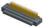 NK-2E4-091-335-0000 - Nano-miniature D-shaped right angle plated through hole (PTH) board mount connector with mounting holes, 2 rows with 91 contacts, and no hardware. (Plug)