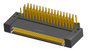 NK-2F4-069-435-0000 - Nano-miniature D-shaped right angle plated through hole (PTH) board mount connector with mounting holes, 2 rows with 69 contacts, and no hardware. (Receptacle)