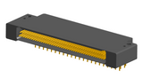 NK-2F2-085-435-0000 - Nano-miniature D-shaped right angle plated through hole (PTH) board mount connector with mounting holes, 2 rows with 85 contacts, and no hardware. (Receptacle)