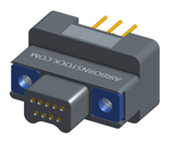 NK-2G2-009-145-TH00 - Nano-miniature D-shaped vertical plated through hole (PTH) board mount connector, 2 rows with 9 contacts, and no hardware. (Plug)
