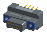 NK-2G2-015-135-TH00 - Nano-miniature D-shaped vertical plated through hole (PTH) board mount connector, 2 rows with 15 contacts, and no hardware. (Plug)