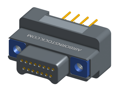 NK-2G2-015-135-TH00 - Nano-miniature D-shaped vertical plated through hole (PTH) board mount connector, 2 rows with 15 contacts, and no hardware. (Plug)