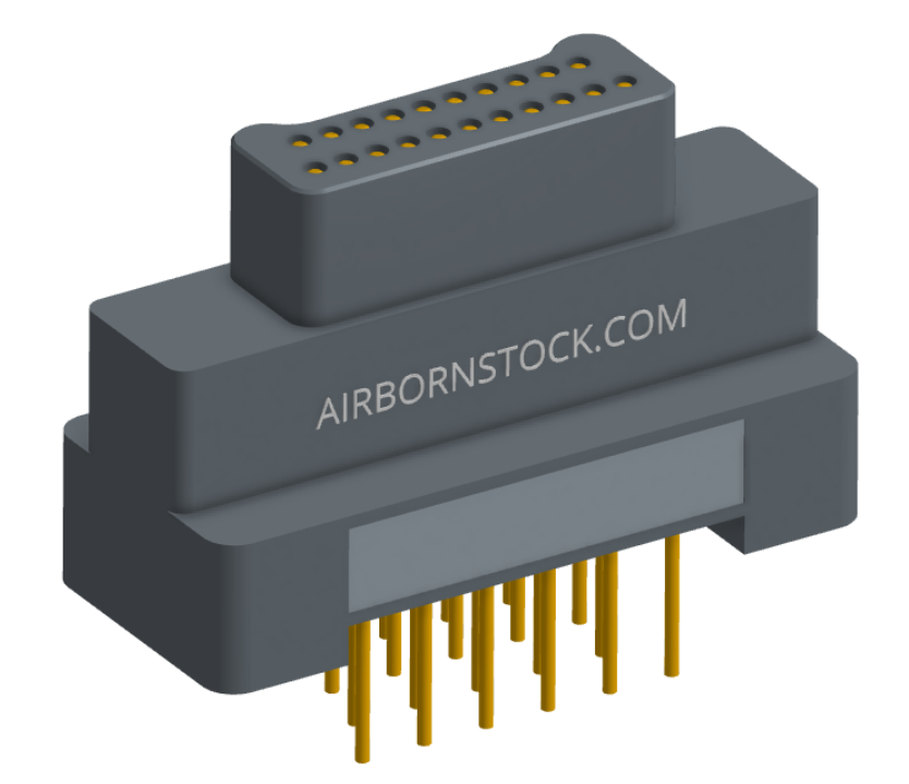 NK-2G2-021-138-0000 - Nano-miniature D-shaped vertical plated through hole (PTH) board mount connector, 2 rows with 21 contacts, and no hardware. (Plug)
