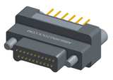 NK-2G2-021-135-JC00 - Nano-miniature D-shaped vertical plated through hole (PTH) board mount connector, 2 rows with 21 contacts, and no hardware. (Plug)