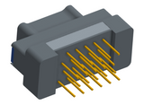 NK-2G2-021-135-TH00 - Nano-miniature D-shaped vertical plated through hole (PTH) board mount connector, 2 rows with 21 contacts, and no hardware. (Plug)