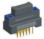 NK-2G4-021-135-TH00 - Nano-miniature D-shaped vertical plated through hole (PTH) board mount connector, 2 rows with 21 contacts, and no hardware. (Plug)