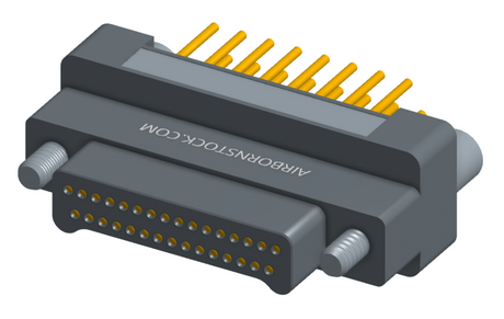 NK-2G2-031-135-JC00 - Nano-miniature D-shaped vertical plated through hole (PTH) board mount connector, 2 rows with 31 contacts, and no hardware. (Plug)