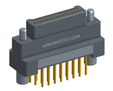 NK-2G2-031-145-JC00 - Nano-miniature D-shaped vertical plated through hole (PTH) board mount connector, 2 rows with 31 contacts, and no hardware. (Plug)