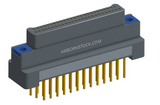 NK-2G2-051-135-TH00 - Nano-miniature D-shaped vertical plated through hole (PTH) board mount connector, 2 rows with 51 contacts, and no hardware. (Plug)