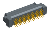 NK-2G2-065-135-0000 - Nano-miniature D-shaped vertical plated through hole (PTH) board mount connector, 2 rows with 65 contacts, and no hardware. (Plug)