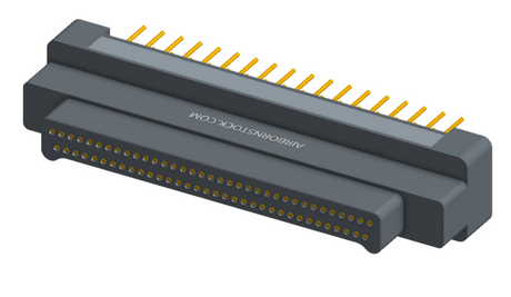 NK-2G2-069-135-0000 - Nano-miniature D-shaped vertical plated through hole (PTH) board mount connector, 2 rows with 69 contacts, and no hardware. (Plug)