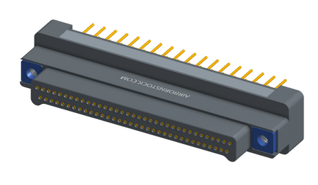 NK-2G2-069-135-TH00 - Nano-miniature D-shaped vertical plated through hole (PTH) board mount connector, 2 rows with 69 contacts, and no hardware. (Plug)